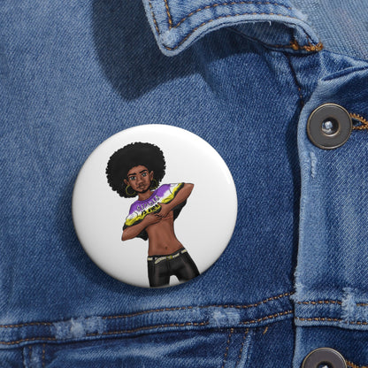 Gender is Over Custom Pin Buttons