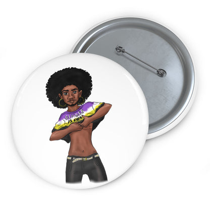 Gender is Over Custom Pin Buttons