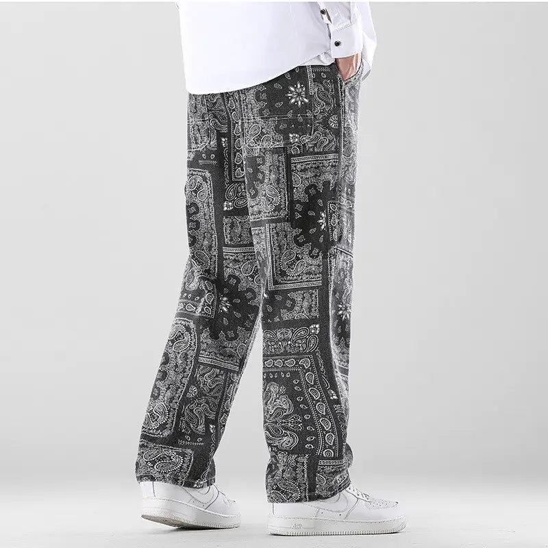 Printed All Genders Loose Pants