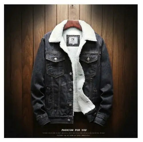 Light Blue Winter Jean Jackets Outerwear Warm Denim Coats