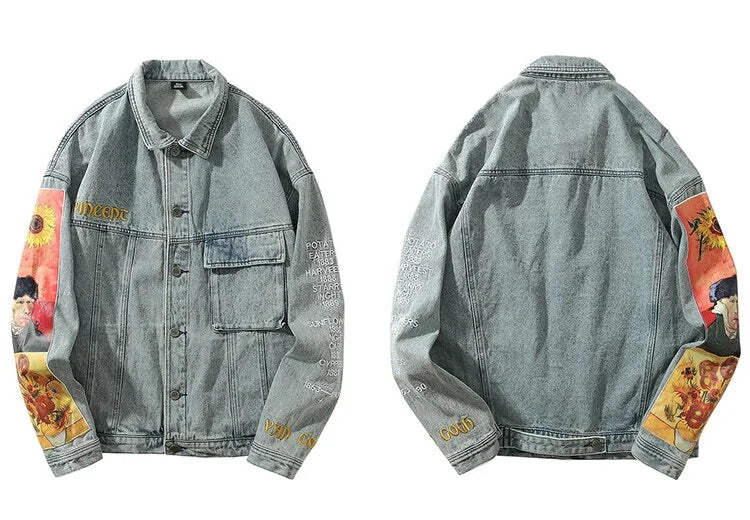 Van Gogh Dates Denim Jacket