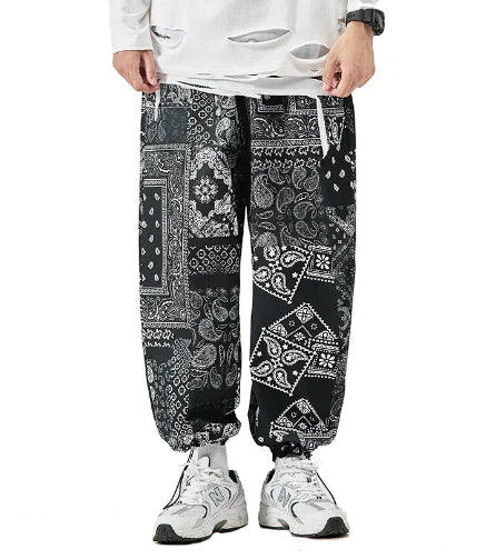 Printed All Genders Loose Pants