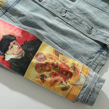 Chaqueta vaquera con fechas de Van Gogh