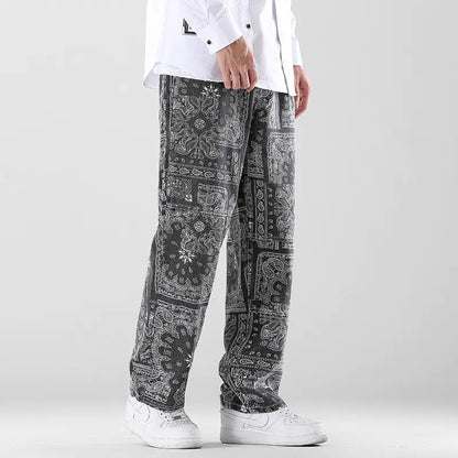 Printed All Genders Loose Pants