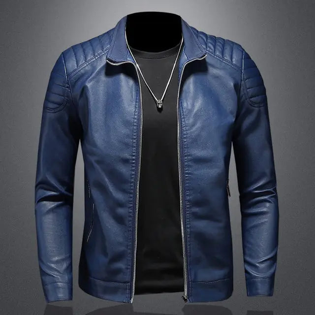 Motorcycle Slim Streetwear PU Leather Jacket