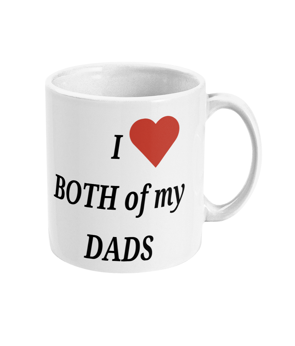 Tazas LGBTQIA+Amo a AMBOS de mis PAPÁS