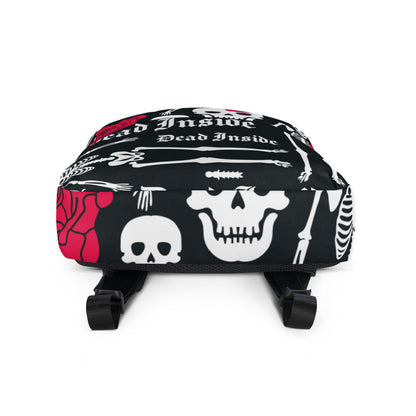 Backpack Skull Red Flower