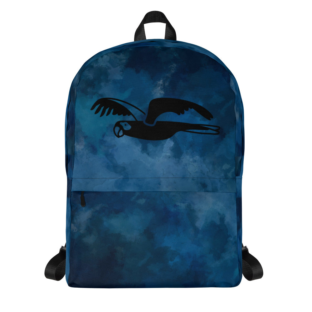 Backpack blue sky