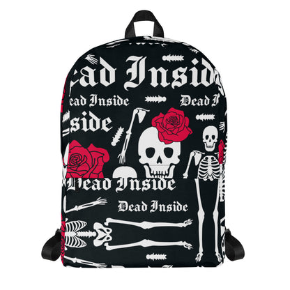 Backpack Skull Red Flower