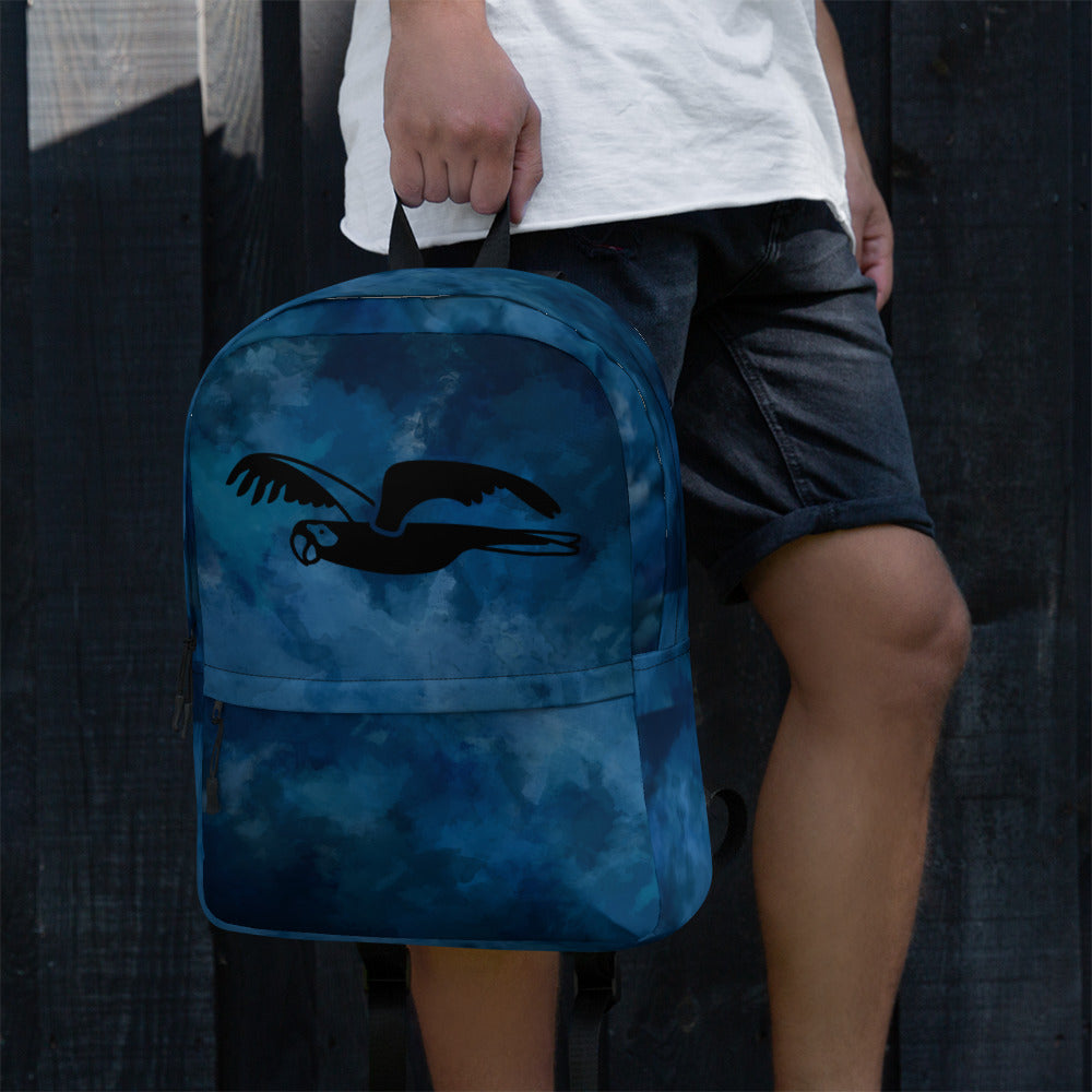 Backpack blue sky