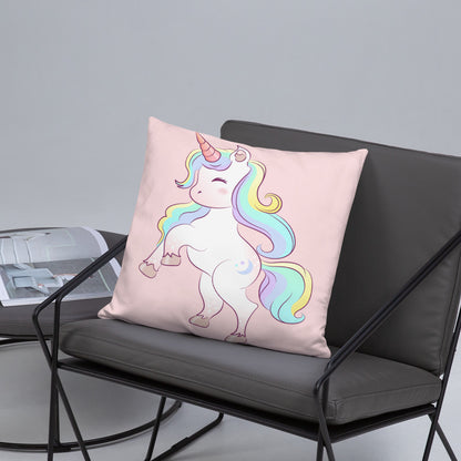 Almohada Básica Rosa Claro Unicornio