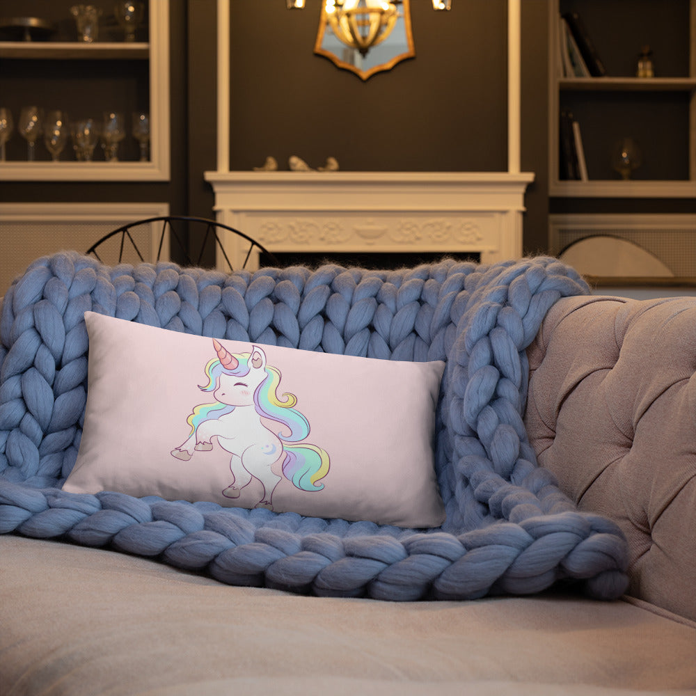 Almohada Básica Rosa Claro Unicornio