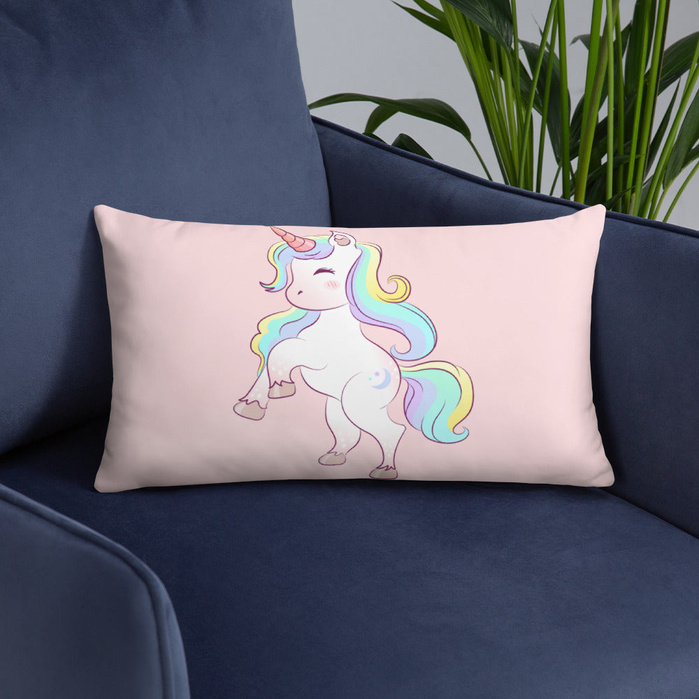 Almohada Básica Rosa Claro Unicornio