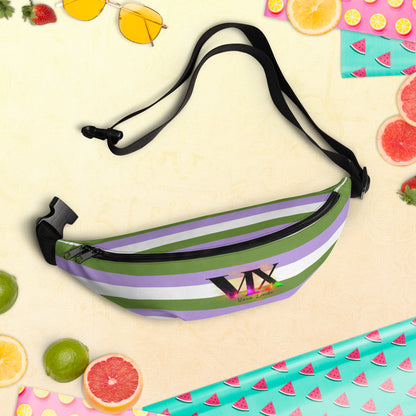 Fanny Pack Genderqueer Pride flag