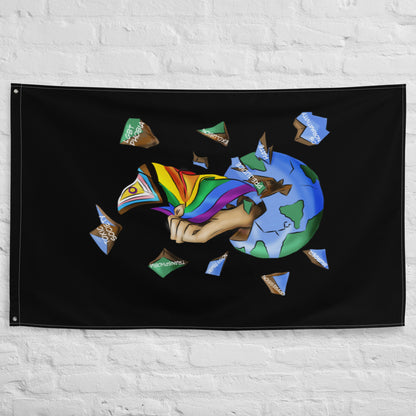 Flag Resistance Planet Black