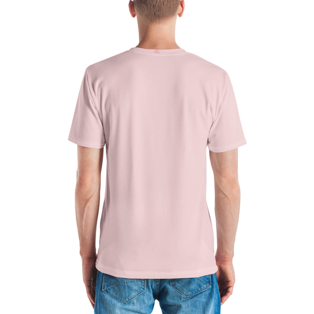 Camiseta Rosa con Líneas Azules