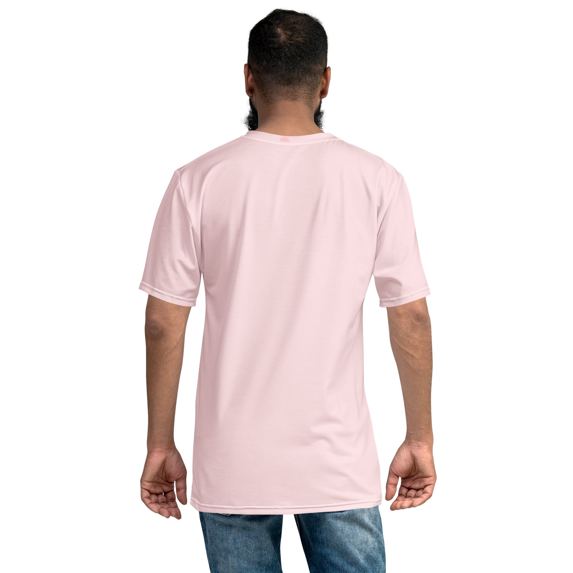 Camiseta Rosa con Líneas Azules