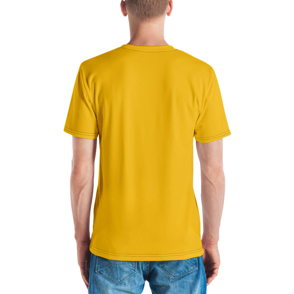 T-shirt Yellow Abstract Wide Dots Filled