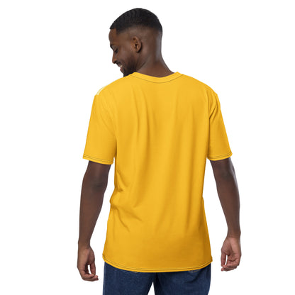 T-shirt Yellow Abstract Wide Dots Filled