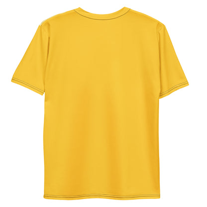 T-shirt Yellow Abstract Wide Dots Filled