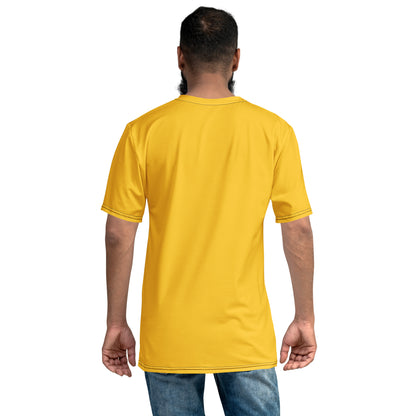 T-shirt Yellow Abstract Wide Dots Filled