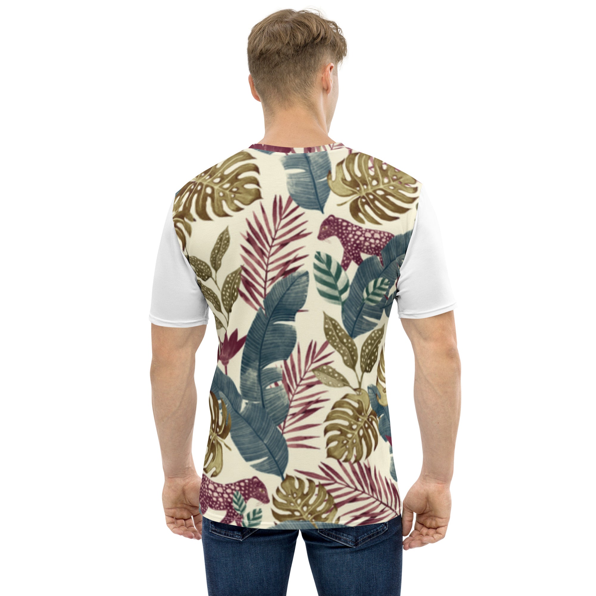 Camiseta Jaguar Vermelha na Floresta