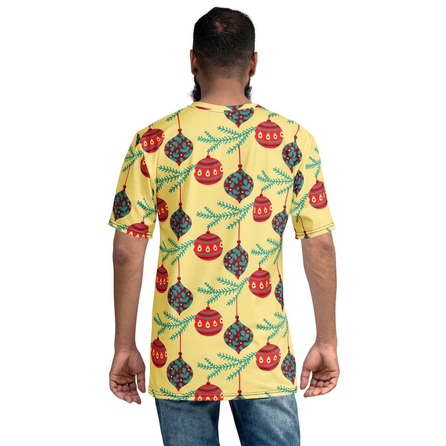 Yellow Balls Christmas Matching Dad T-shirt