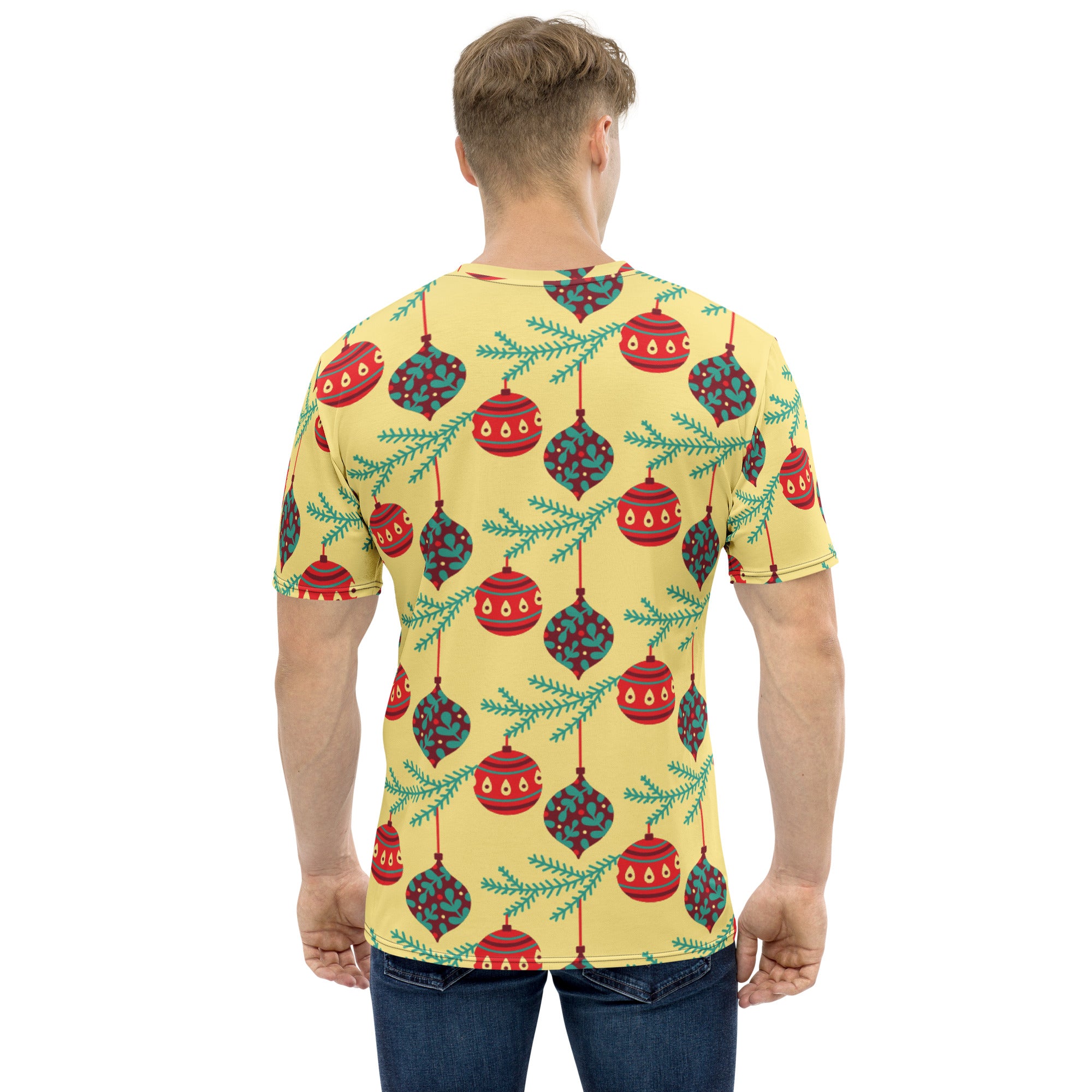 Yellow Balls Christmas Matching Dad T-shirt