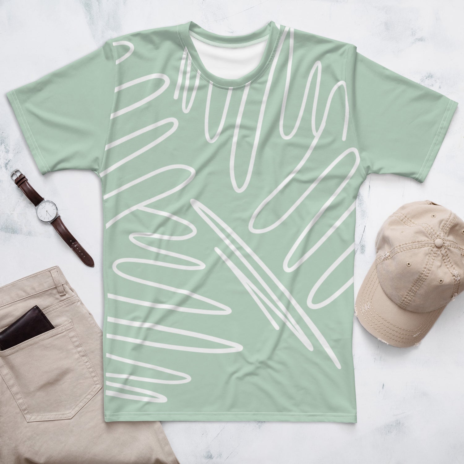 T-shirt Abstract Sketched Line