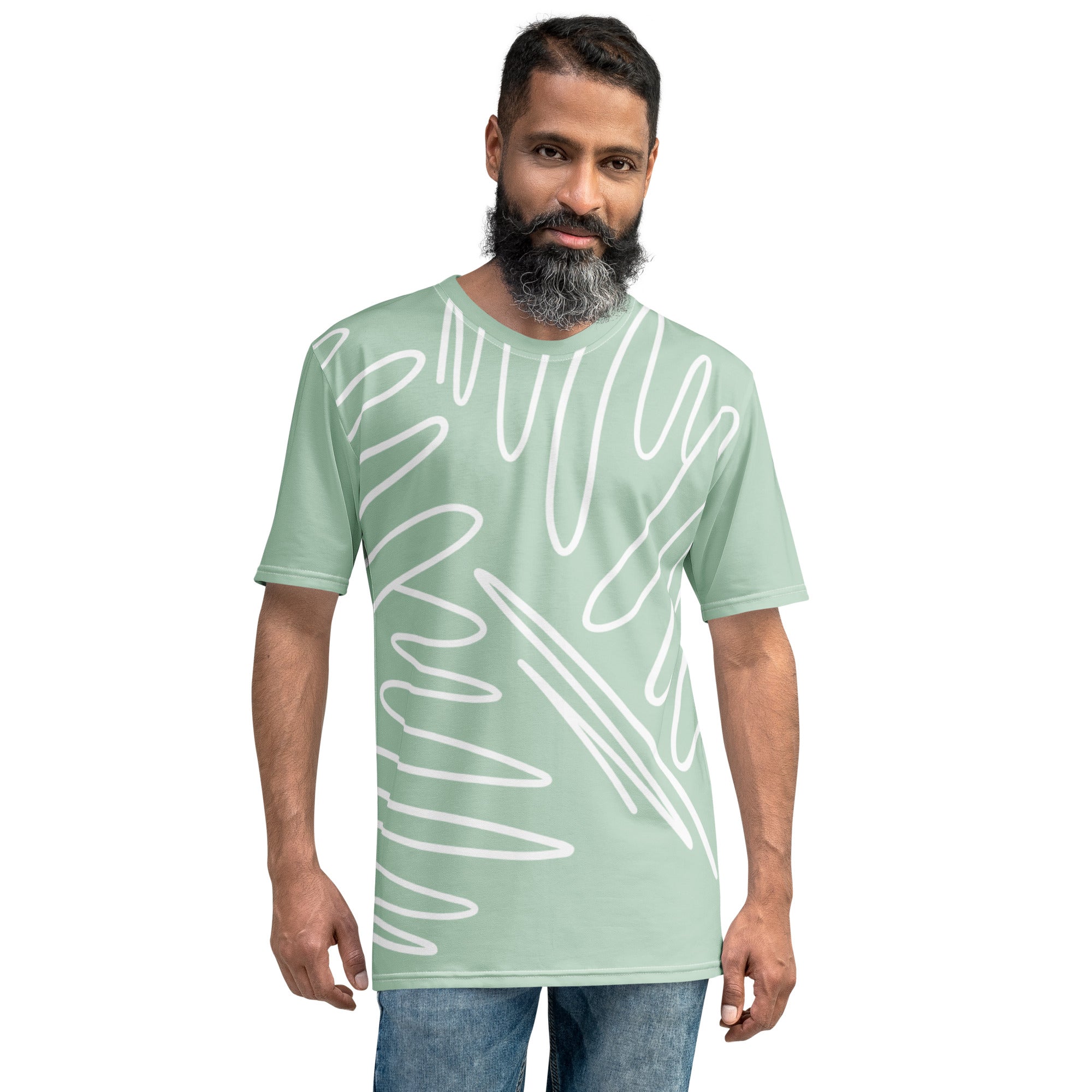 Camiseta Linha Esboçada Abstrata