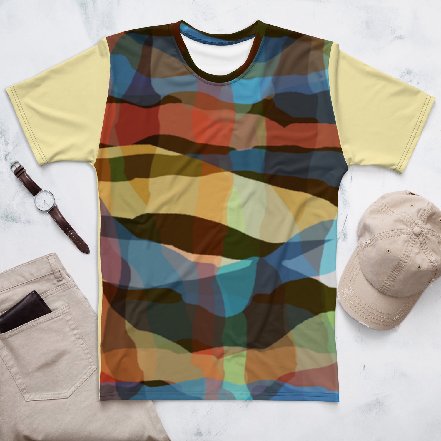 Camiseta Linhas Coloridas Grossas