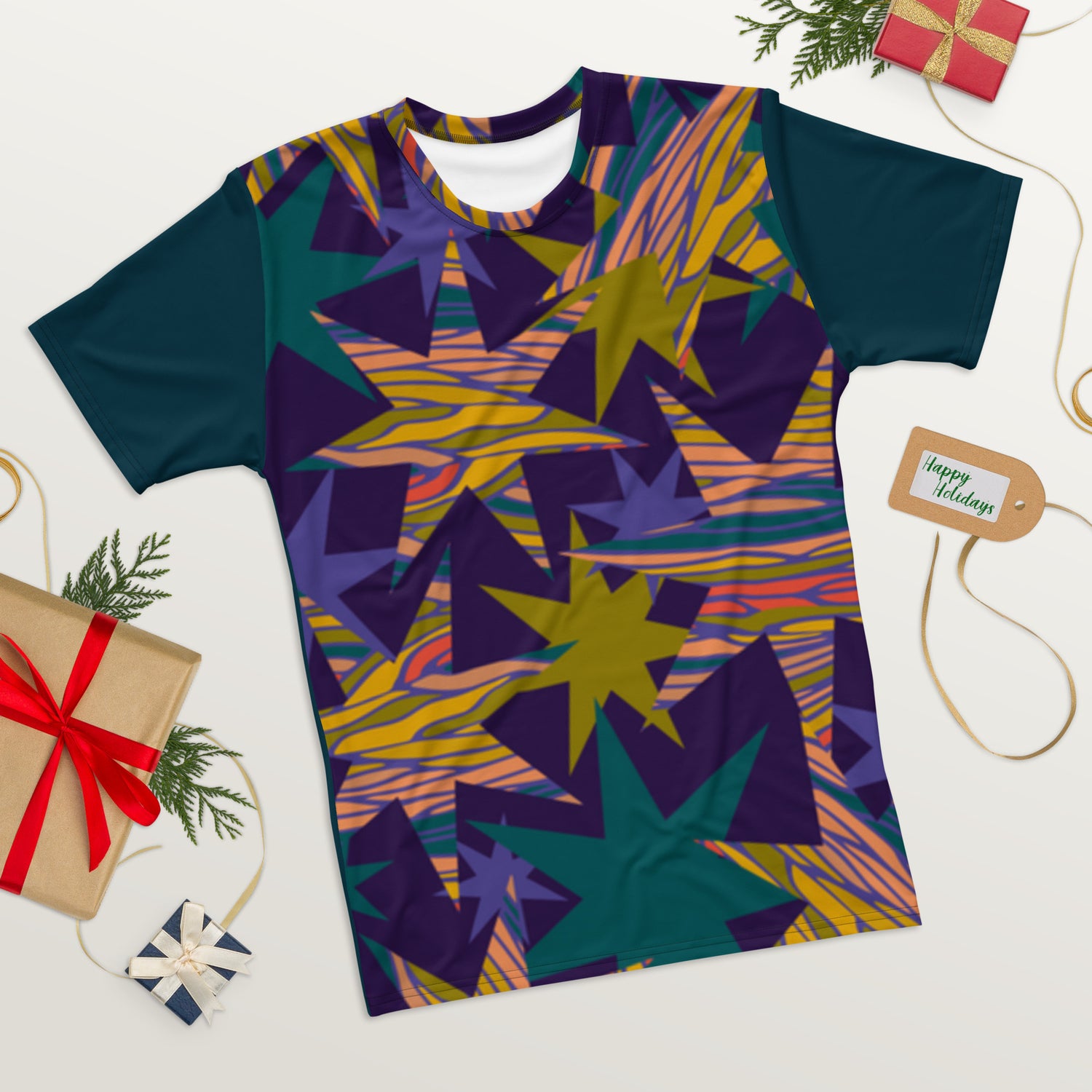 T-shirt Seven Pointed Colored Stars