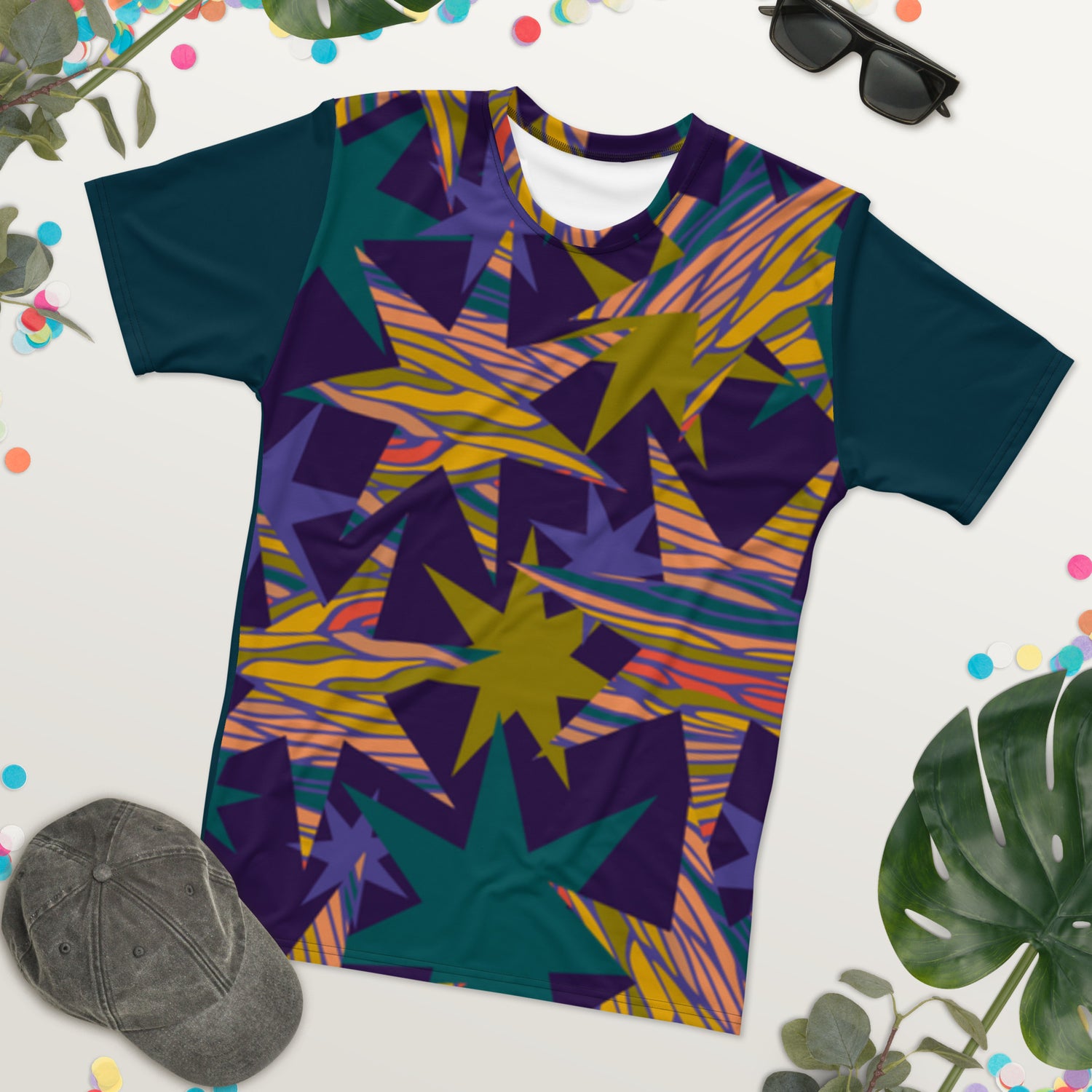 T-shirt Seven Pointed Colored Stars