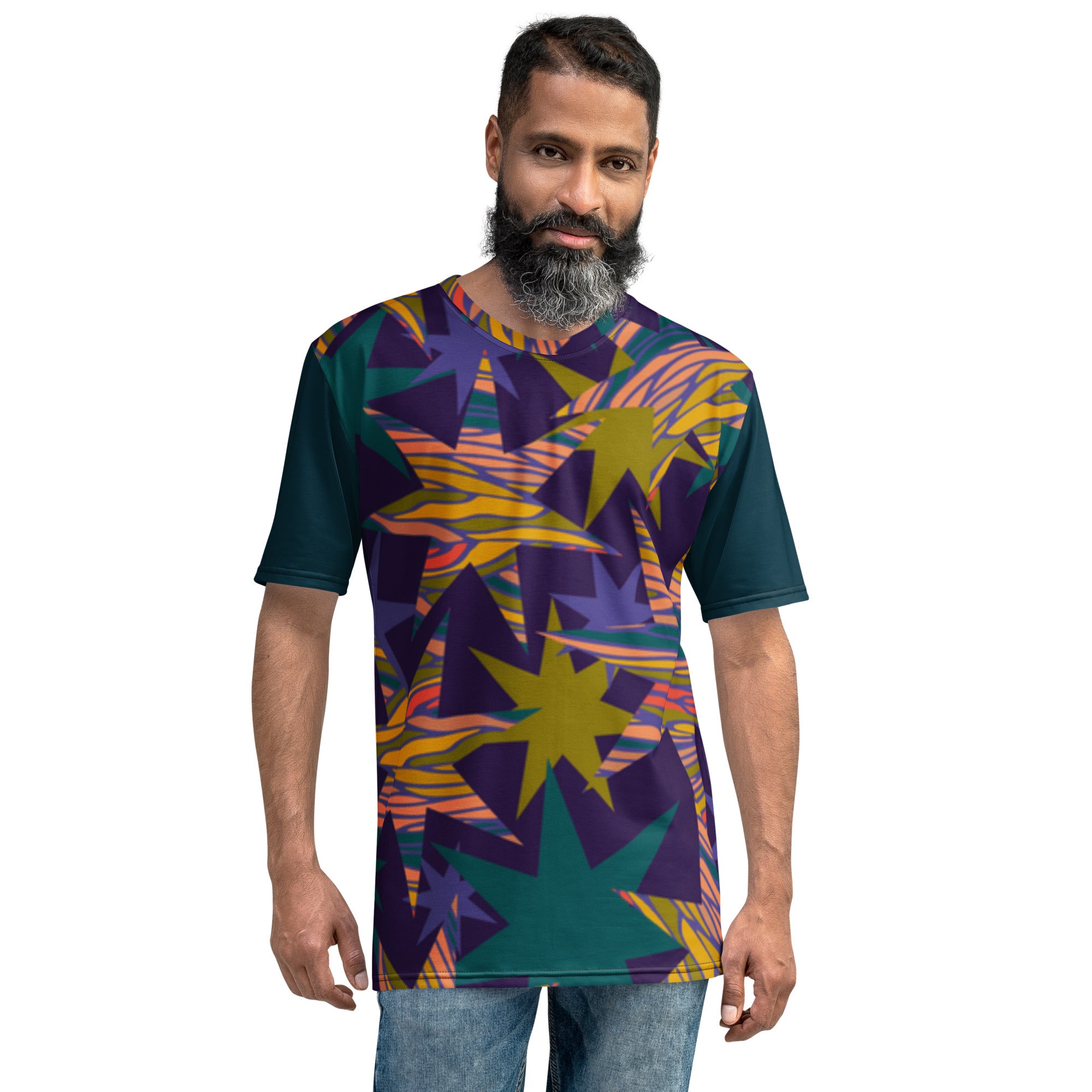 T-shirt Seven Pointed Colored Stars