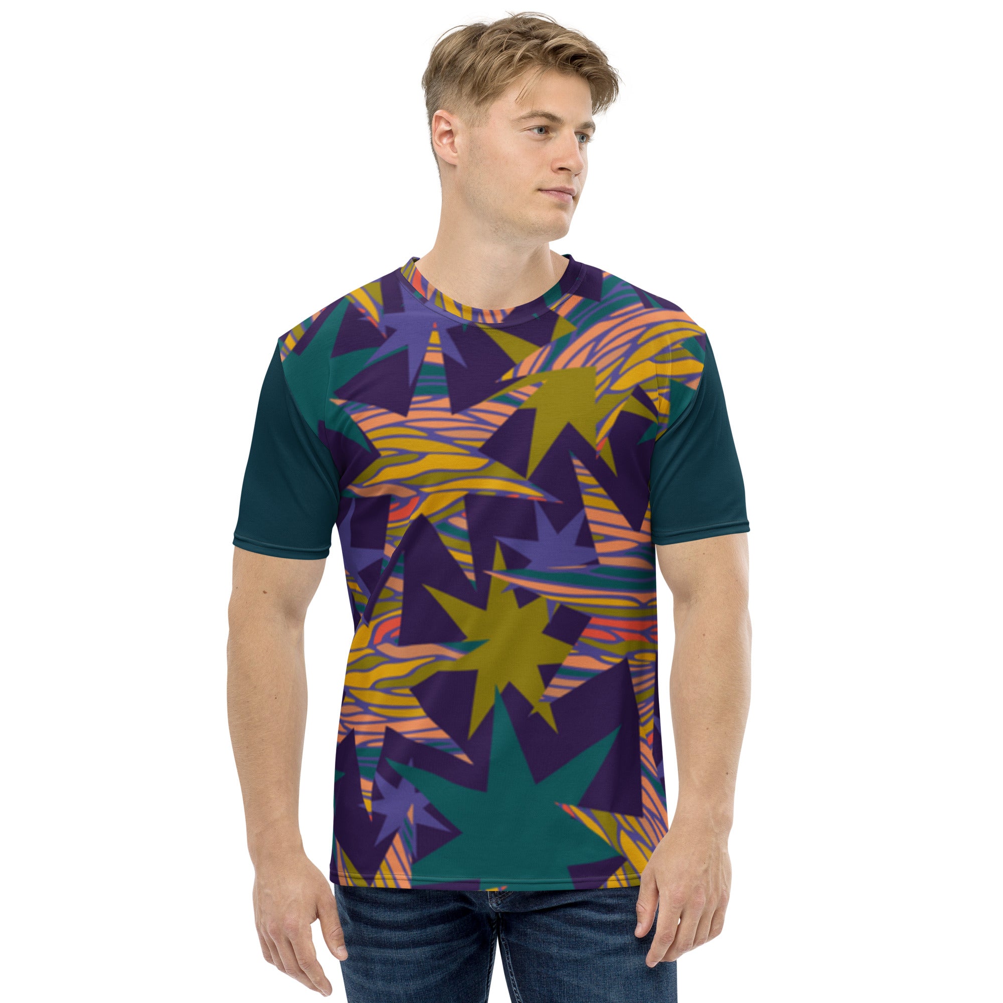 T-shirt Seven Pointed Colored Stars