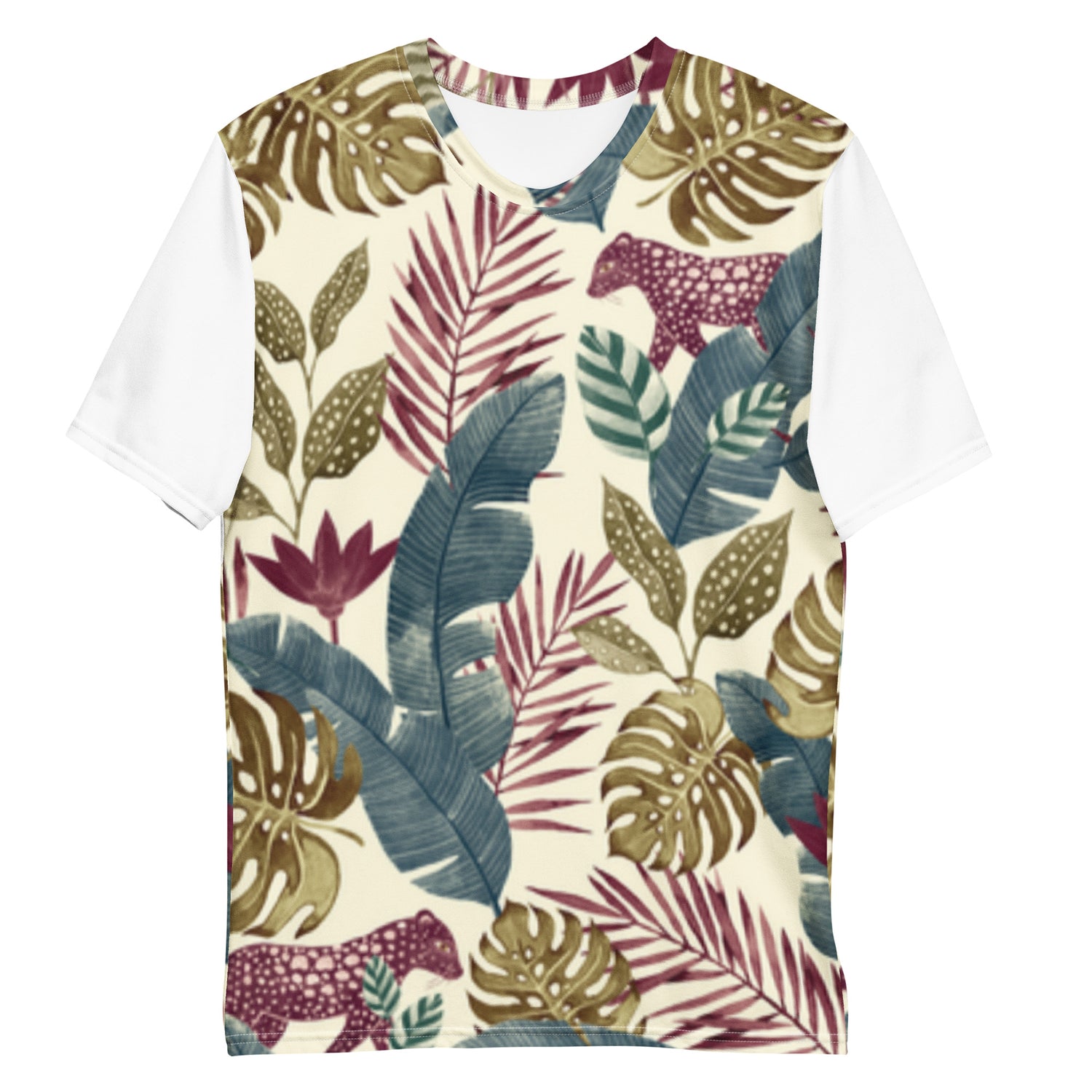 Camiseta Jaguar Vermelha na Floresta