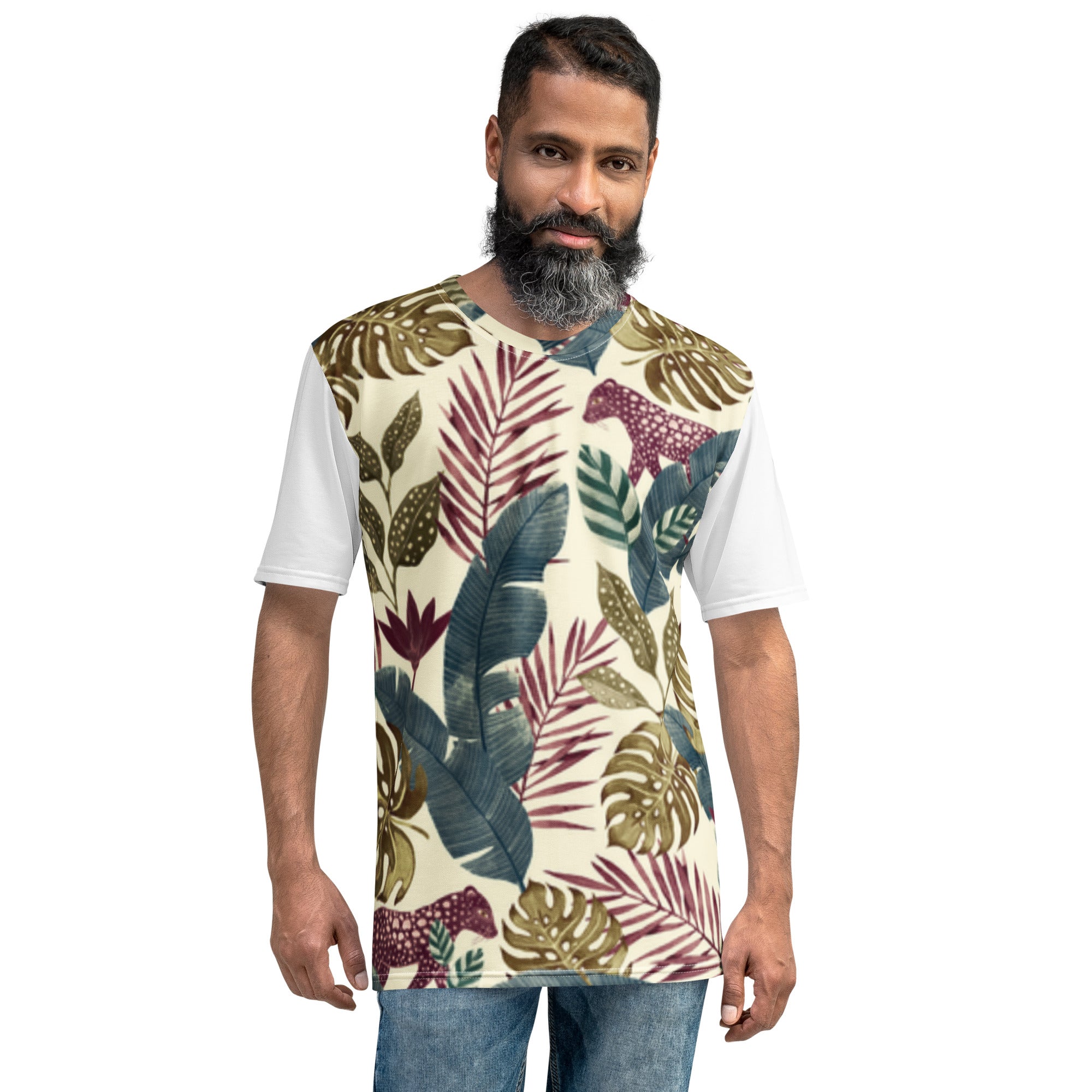 Camiseta Jaguar Vermelha na Floresta