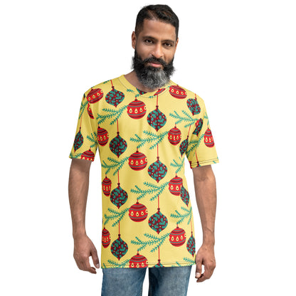 Yellow Balls Christmas Matching Dad T-shirt