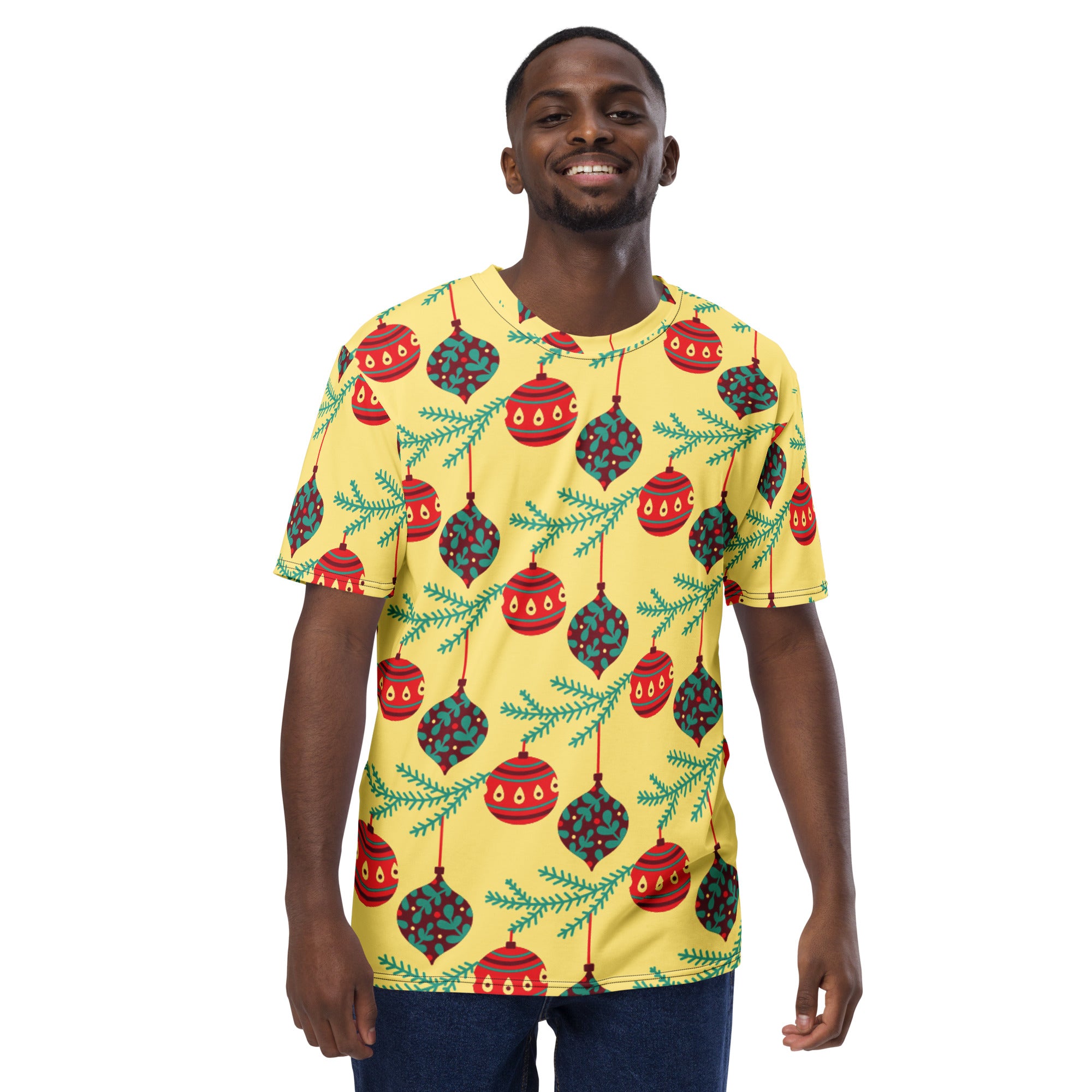 Yellow Balls Christmas Matching Dad T-shirt