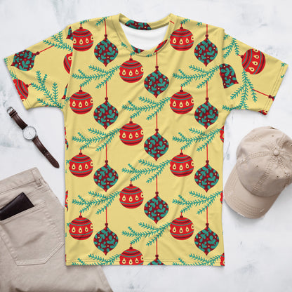 Yellow Balls Christmas Matching Dad T-shirt