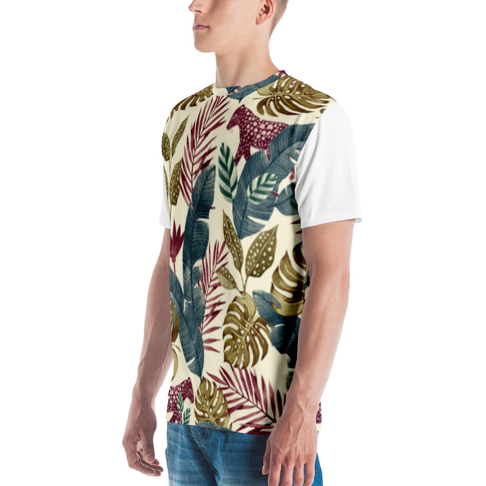 Camiseta Jaguar Vermelha na Floresta