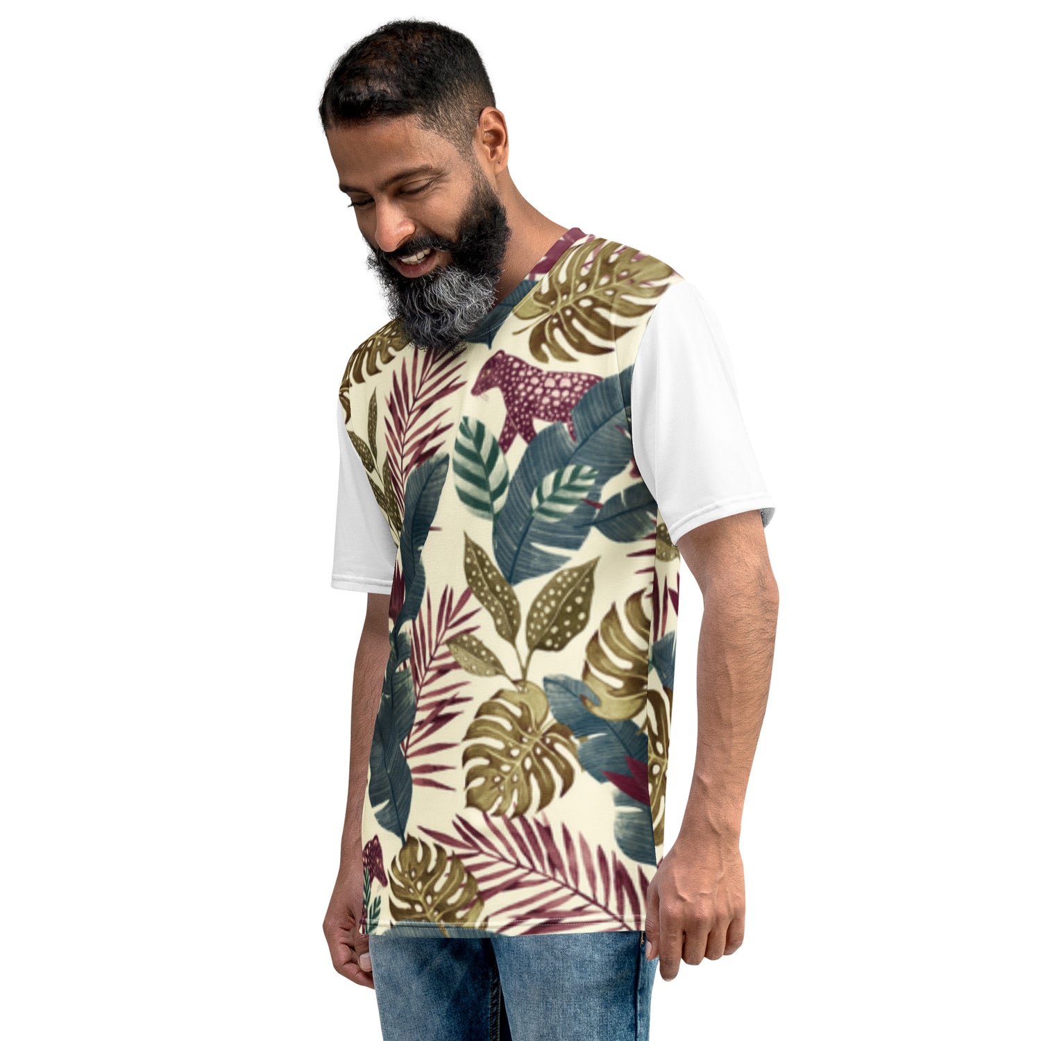 Camiseta Jaguar Vermelha na Floresta