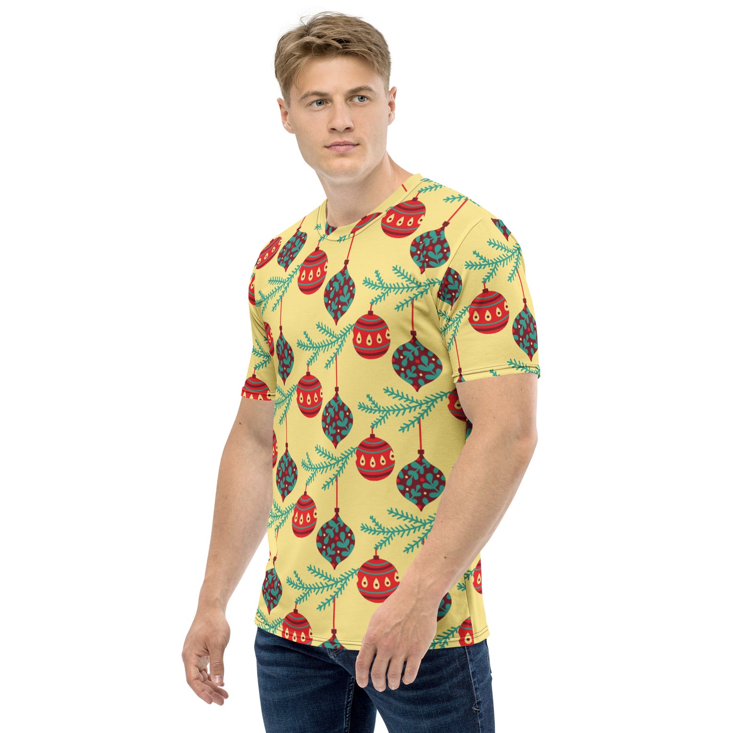 Yellow Balls Christmas Matching Dad T-shirt