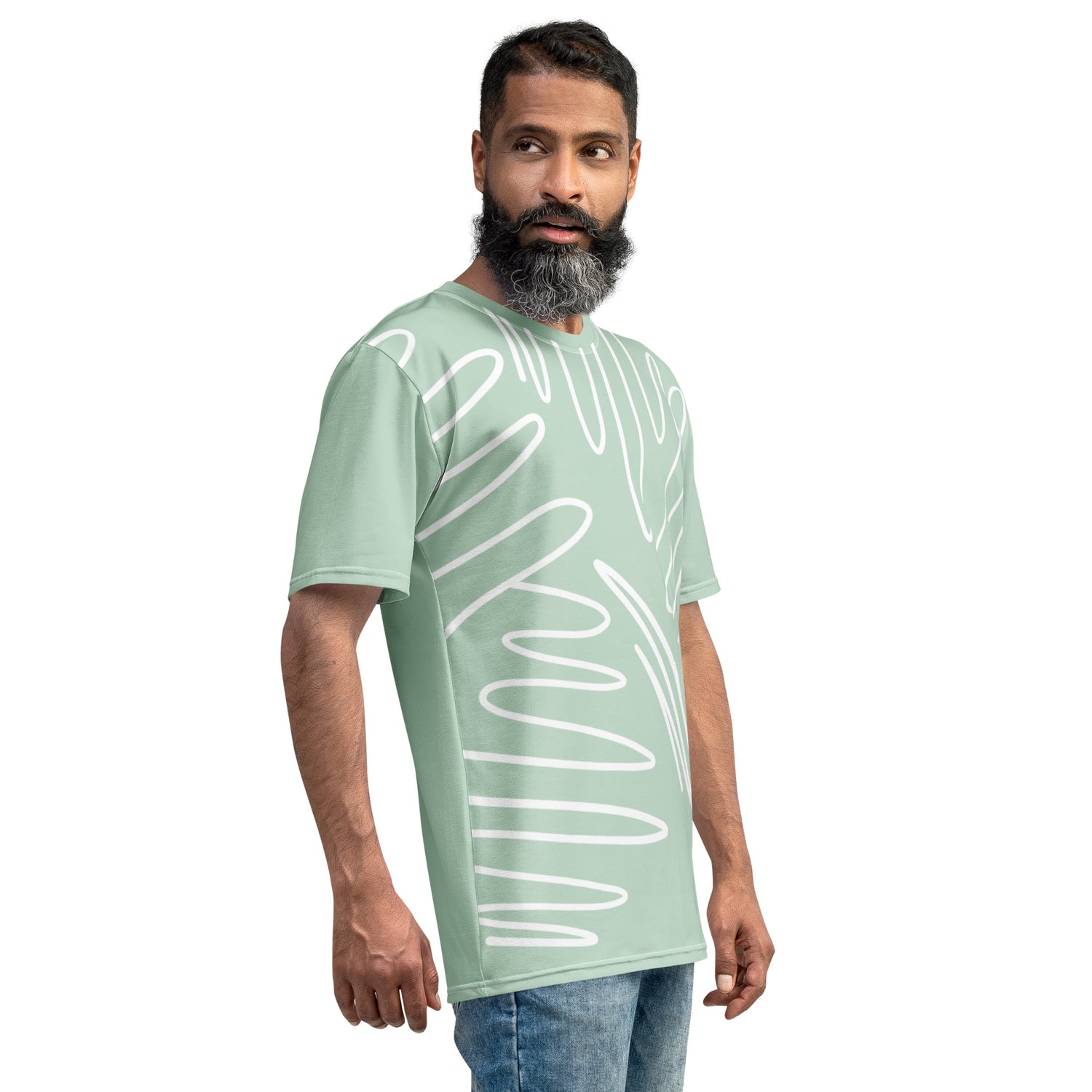 Camiseta Linha Esboçada Abstrata