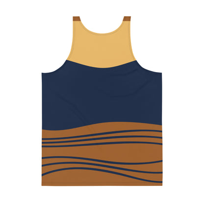 Tank Top Blue and Brown