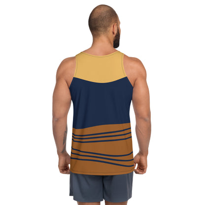 Tank Top Blue and Brown