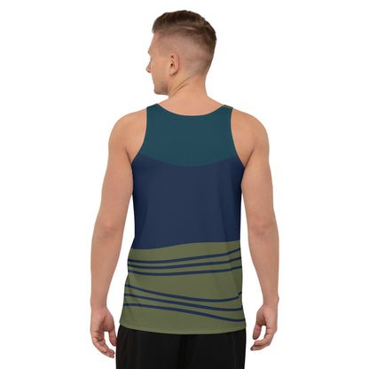 Tank Top Blue and Dark Green