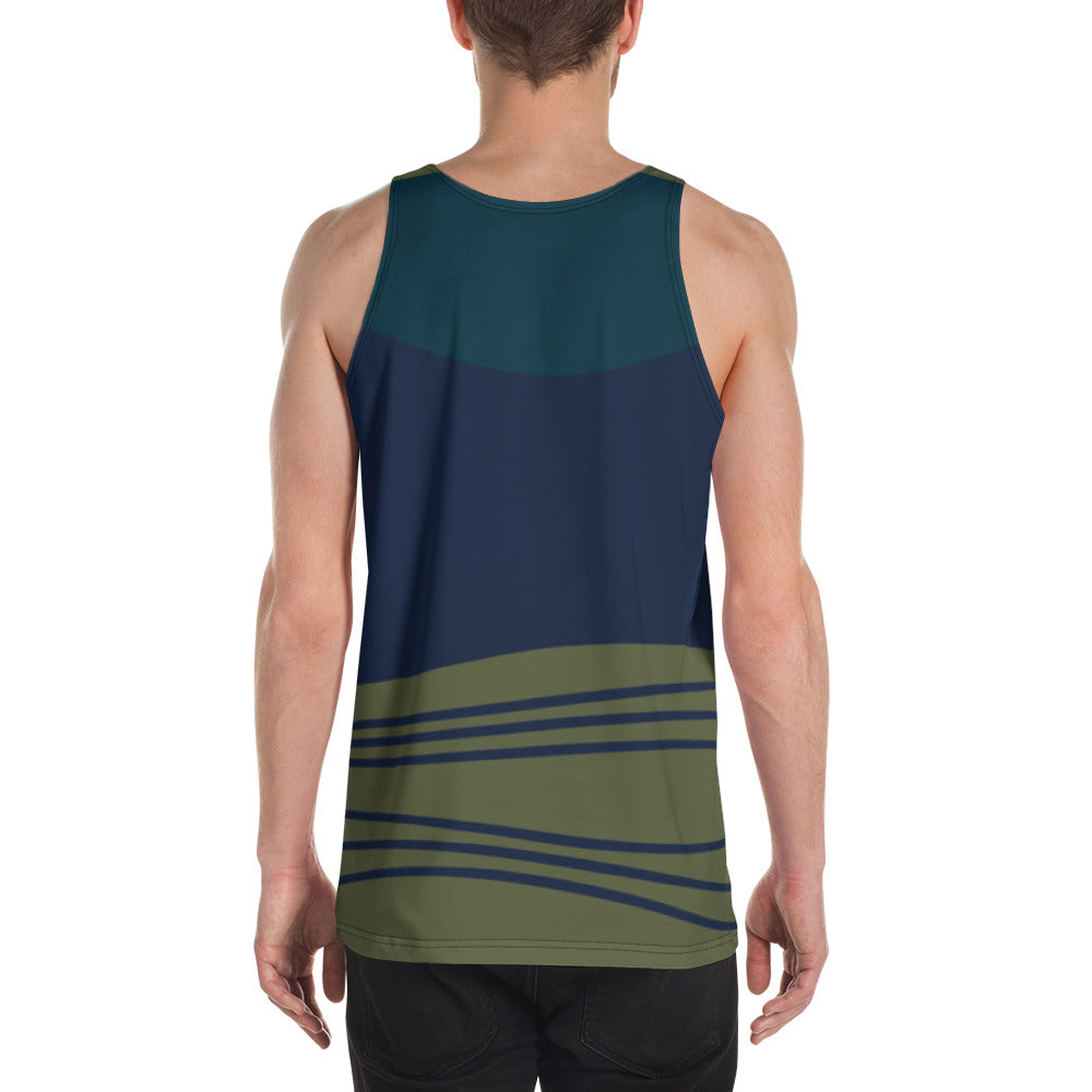 Tank Top Blue and Dark Green