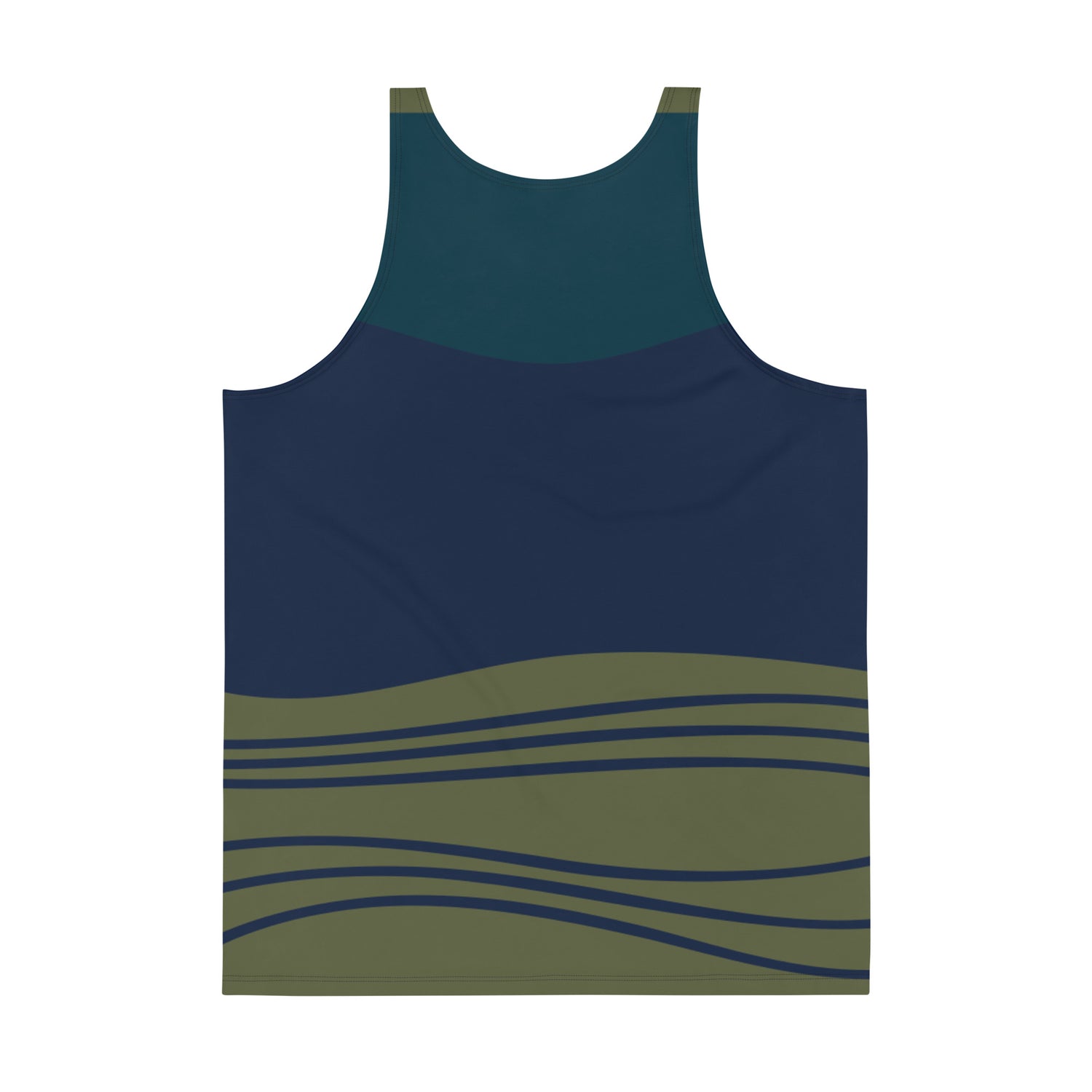 Tank Top Blue and Dark Green