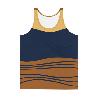 Tank Top Blue and Brown